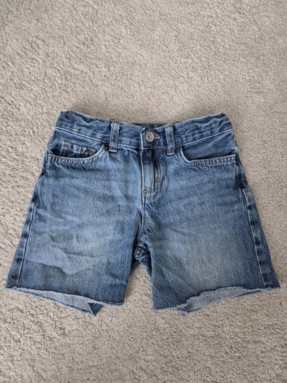 Classic Blue Denim Girls Shorts